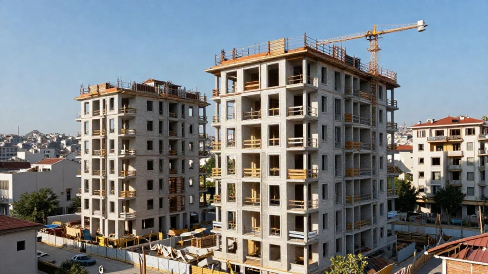 under construction luxury apartments Istanbul